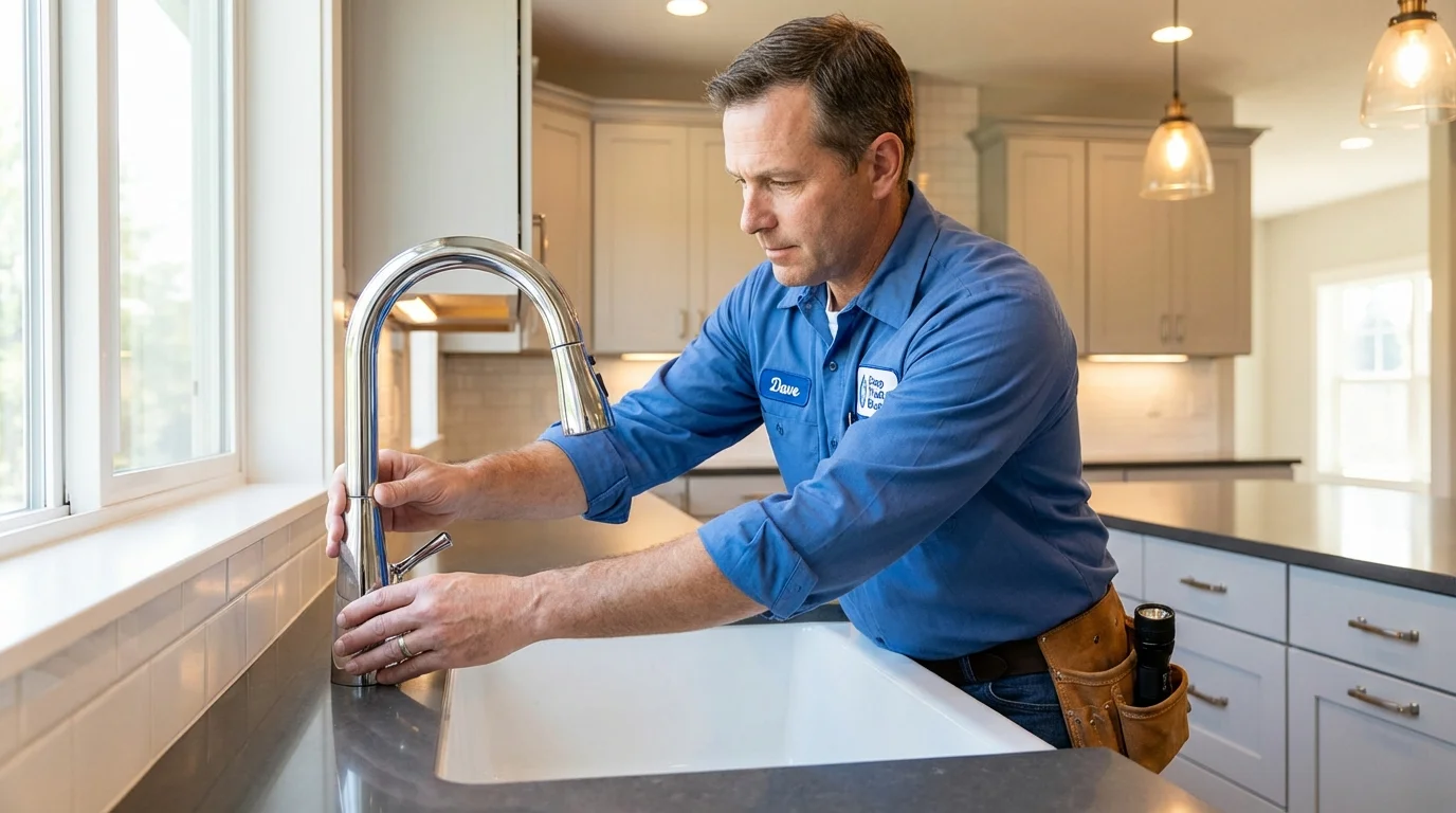 Kitchen faucet installation by Johns Plumbing LLC in Port Saint Lucie