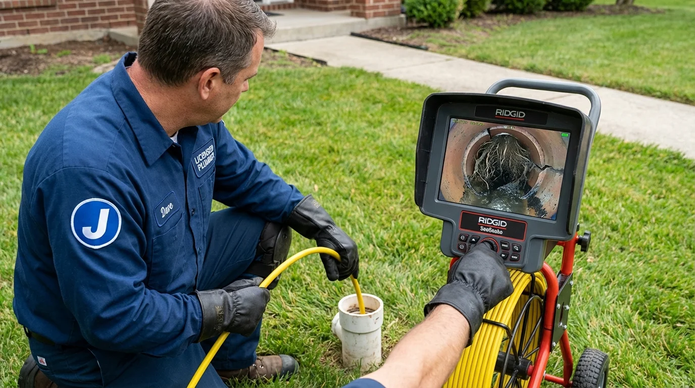 Sewer camera inspection being performed by Johns Plumbing LLC in Port Saint Lucie